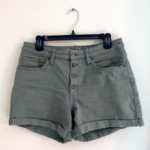 Universal Thread Olive Green button fly shorts